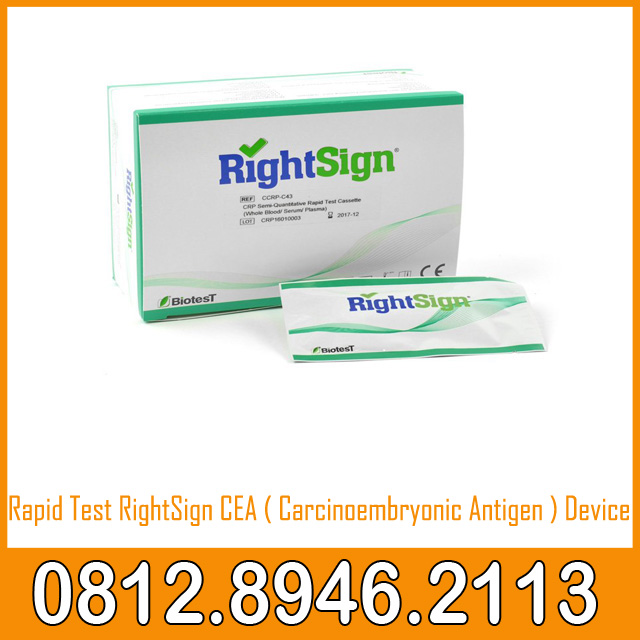 Rapid Test RightSign CEA ( Carcinoembryonic Antigen ) Device