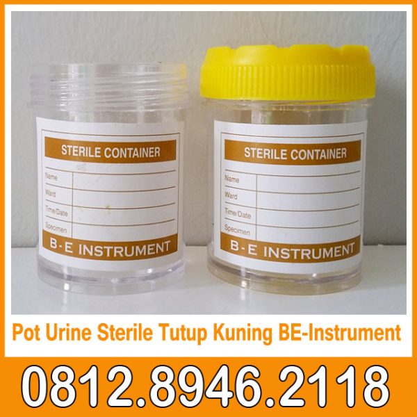 Pot Urine Sterile Tutup Kuning BE-Instrument